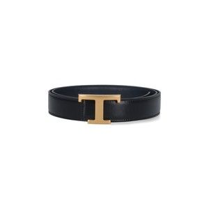 Tods Reversible Black Calfskin Belt - NWT